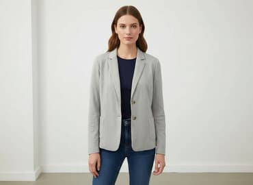 spodnie do szarej marynarki: Marynarka damska, rozmiar S — 1