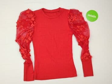 czerwony stanik pod białą bluzkę: Bluzka damska, rozmiar S — 2