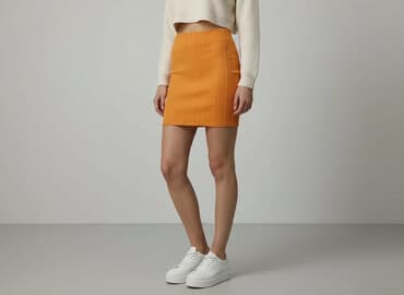 pomarańczowa spódnice ołówkowe: Spódnica damska, rozmiar XS — 7