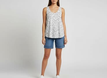 koszulka dzik na ramiączkach: H&M Conscious, Women`s top, size S — 1