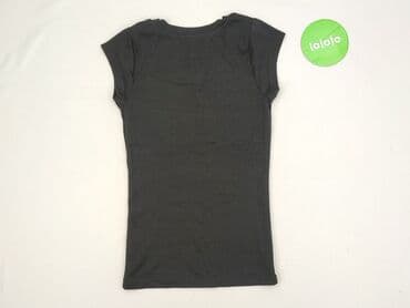 czarne t shirty w serek damskie: Fisherfield, T-shirt damski, rozmiar XS — 3