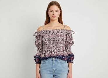 monnari sukienki boho: Bershka, Bluzka damska, rozmiar M — 6