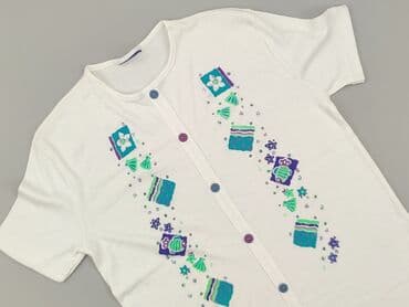 жіноча футболка m eu 38 візерунок принт колір білий: T-shirt damski, rozmiar L — 1