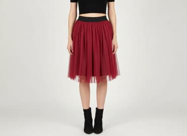 czerwone spódniczka tiulowe: Women`s skirt, size S — 1
