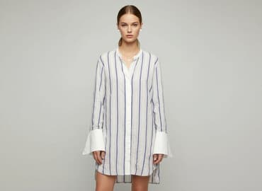 prazkowana sukienki: By Malene Birger, Sukienka damska, rozmiar S — 1