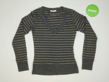 czarna sukienka i szary sweter: Greence, Sweter damski, rozmiar L — 2