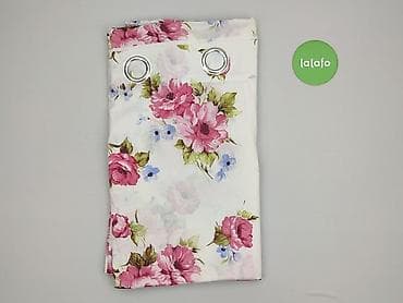 kwiatki: Zasłona na przelotkach – kwiatowy wzór - Typ: gotowa zasłona na — 2