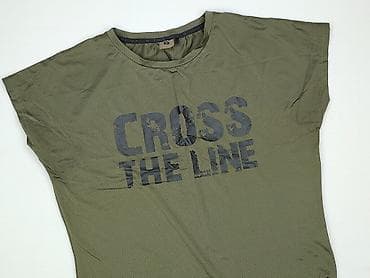 ukośne: T-shirt damski, rozmiar L — 1