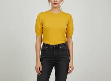 bluzka na drutach na lato: Sweter damski, rozmiar S — 1