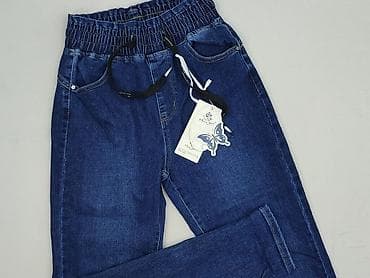 dzwony pull and bear: Niebieski Księżyc, Jeansy damskie, rozmiar S — 1