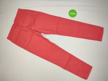 spodnie czerwone w kratę h m: H&M, Material trousers for women, size M — 4