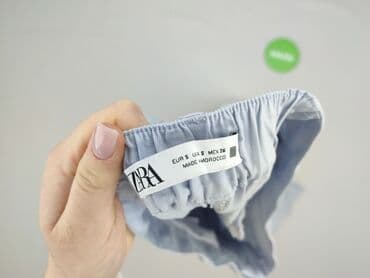 spodnie z szerokimi nogawkami zara: Zara, Spodnie materiałowe damskie, rozmiar S — 4