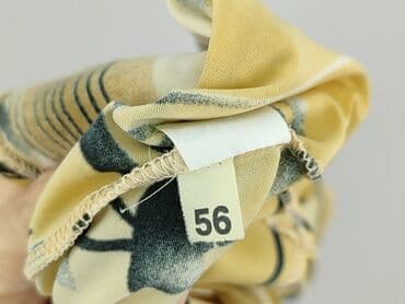 bluzka żółta w czarne paski: Bluzka damska, rozmiar 4XL — 5