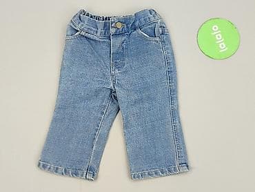 parka c: Spodnie jeansowe, Next, 6-9 miesięcy, stan - Idealny — 2