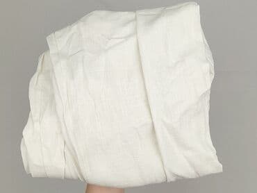 biale szerokie jeansy: Spodnie materiałowe damskie, rozmiar M — 5