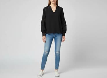 sukienka z karczkiem: Jacqueline De Yong, Bluzka damska, rozmiar S — 6