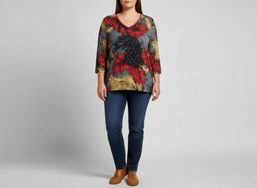 koszula damska z piórami: Жіноча блуза, розмір XL — 1