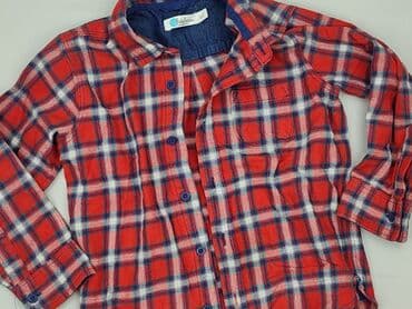 Shirt 3-4 years, condition - Perfect, pattern - Cell, color - Red