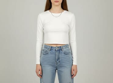 bluzki sportowa damskie długi rękaw: T-shirt damski, rozmiar L — 6