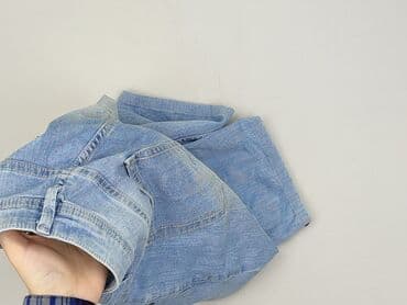 szerokie spodenki jeansowe damskie: Skinny, Jeansy damskie, rozmiar L — 6