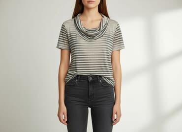 bluzki wyszczuplające sylwetkę: T-shirt damski, rozmiar S — 5