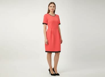 krótka czerwona sukienki na wesele: Sukienka damska, rozmiar S — 5