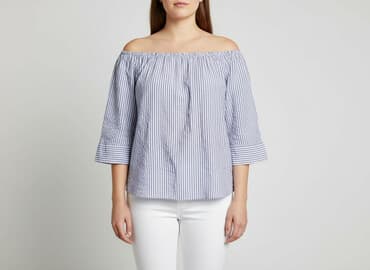 top na jedno ramię stradivarius: Street One, Bluzka damska, XL — 8