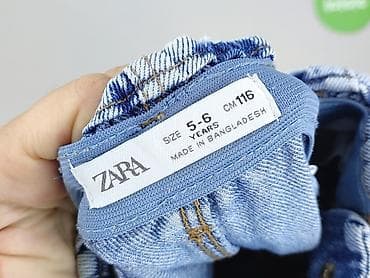 zara srebrny top: Spodnie jeansowe, Zara, 5-6 lat, 116, stan - Bardzo dobry — 4