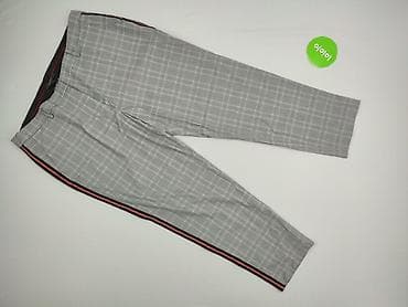 esprit buty deichmann: Męskie spodnie Esprit – krata prince of wales, szare z boczną lamówką — 2