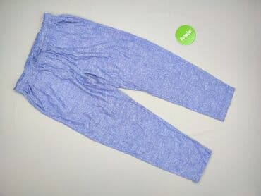 szerokie spodnie pepco: Papaya, Spodnie materiałowe damskie, rozmiar L — 2