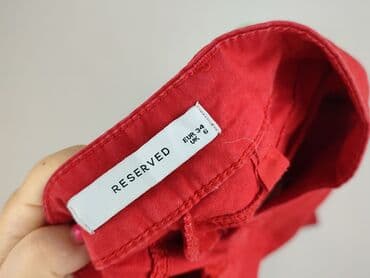 reserved czerwone spodnie: Reserved, Spodnie materiałowe damskie, rozmiar XS — 4