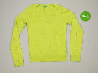 pomarańczowy sweter h: Benetton, Women`s sweater, size S (EU 36) — 2