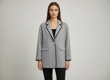 kurtka puchowa damska z kapturem reserved: Marynarka damska, rozmiar L — 7