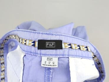 granatowe chinosy damskie: F&F, Spodnie materiałowe damskie, rozmiar M — 4