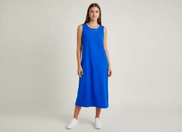 prosta elegancka sukienki midi: Sukienka damska, rozmiar S — 5