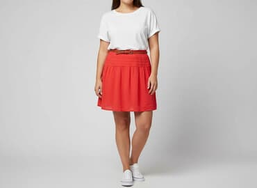 spódniczka mini rozkloszowane: Spódnica damska, rozmiar XL — 5