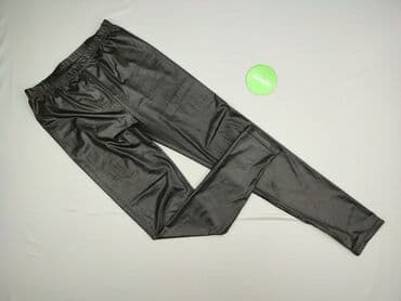 czarne legginsy z wysokim stanem push up: Legginsy Ze skóry ekologicznej damskie, rozmiar XL — 2