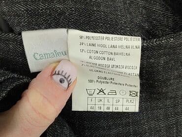 srebrne spódnice plisowane: CAMAIEU, Spódnica damska, 3XL — 4