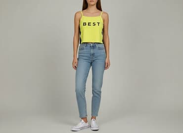 terranova spodnie z wysokim stanem: Terranova, Top damski, rozmiar S — 7