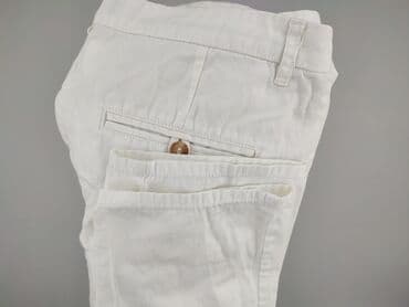 biale szerokie jeansy: Mango, Spodnie materiałowe damskie, rozmiar L — 5