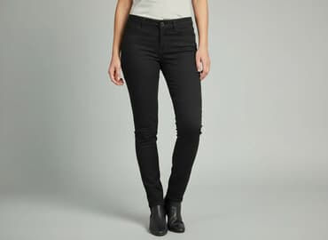 krótsze od rajstop: Spodnie materiałowe damskie, S — 5