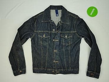 basic apparel kurtki: Męska kurtka jeansowa, rozmiar S. - Klasyczny krój trucker z — 2