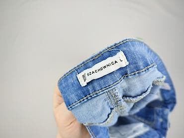 slim fit drip jeans: SZACHOWNICA, Jeansy damskie, rozmiar L — 4