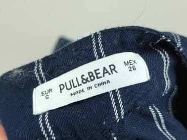 spodnie w paski pull and bear: PULL&BEAR, Material trousers for women, size S — 5