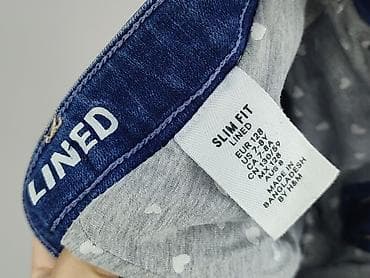 typy spodnic: Spodnie jeansowe, H&M, 8 lat, 128, stan - Idealny — 4