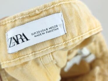 zara spodnie beżowe z wysokim stanem: Zara, Shorts for women, size M — 5