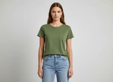koszulka z żabą cropp: Cropp, T-shirt damski, rozmiar S — 6