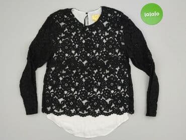 czarne bluzki z koronką: Bluzka damska, rozmiar XS — 2