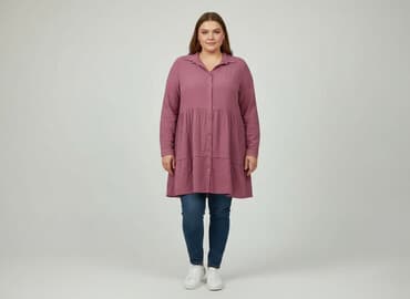 sukienki róż 48 50: Janina, Women`s dress, size 4XL — 1