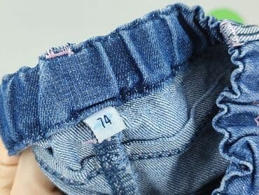 biała spódniczka z zakładkami: Spodnie jeansowe, 6-9 miesięcy, stan - Idealny — 4